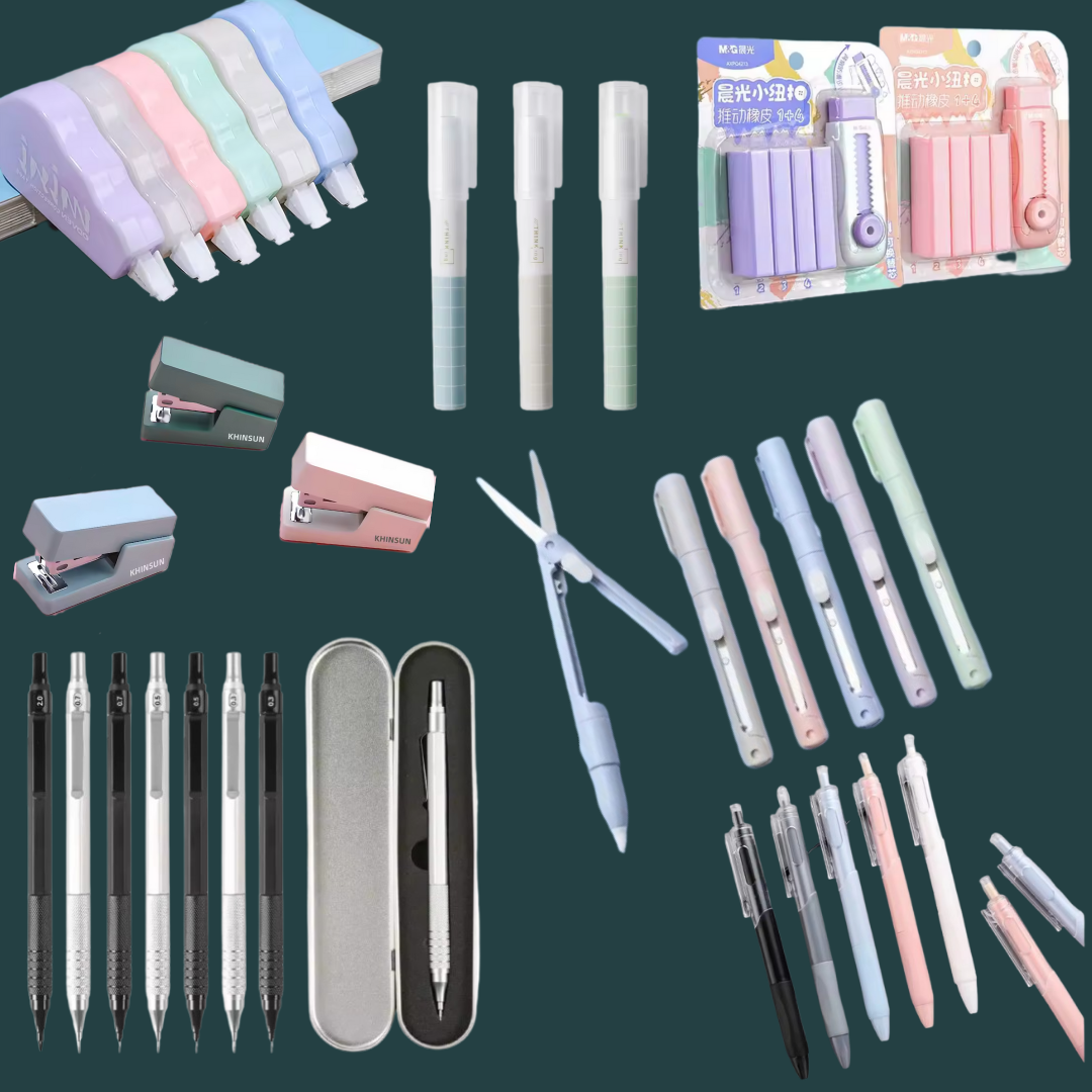 ✨ Ultimate Stationery Essentials Set – 7-in-1 Creative School & Office Kit