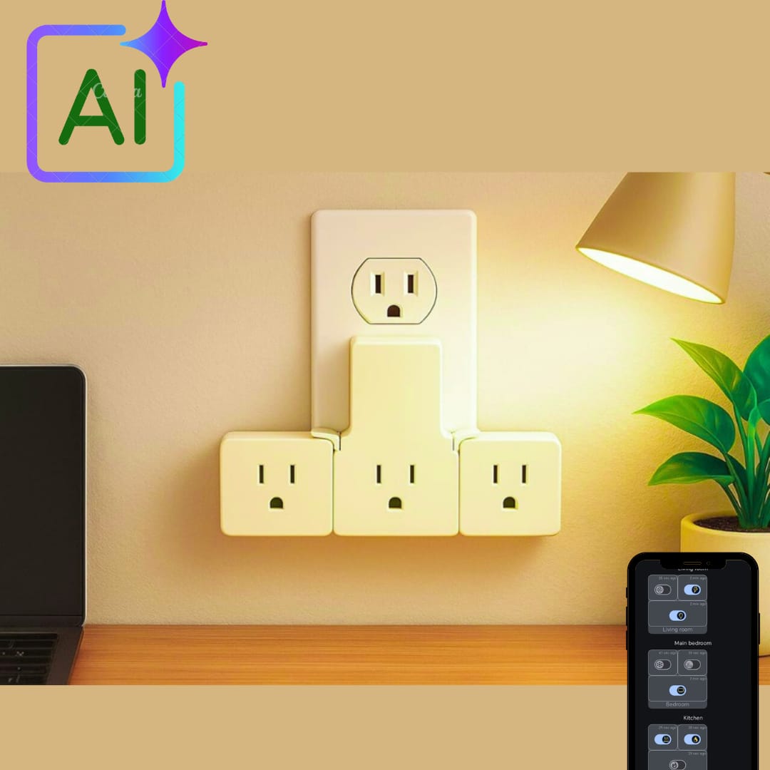 ⚡ EshMark 3-in-1 Self learning Ai Smart Multi Plug – Automatic control