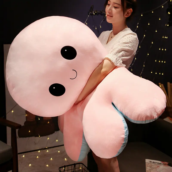 🐙 Super Soft Double-Sided Flip Octopus Doll Pillow – Large Plush Toy & Comforter