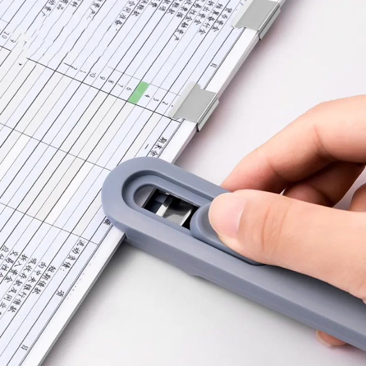 ✨ Portable Hand Paper Clip Dispenser – Staple-Free, Sleek & Effortless Paper Binding
