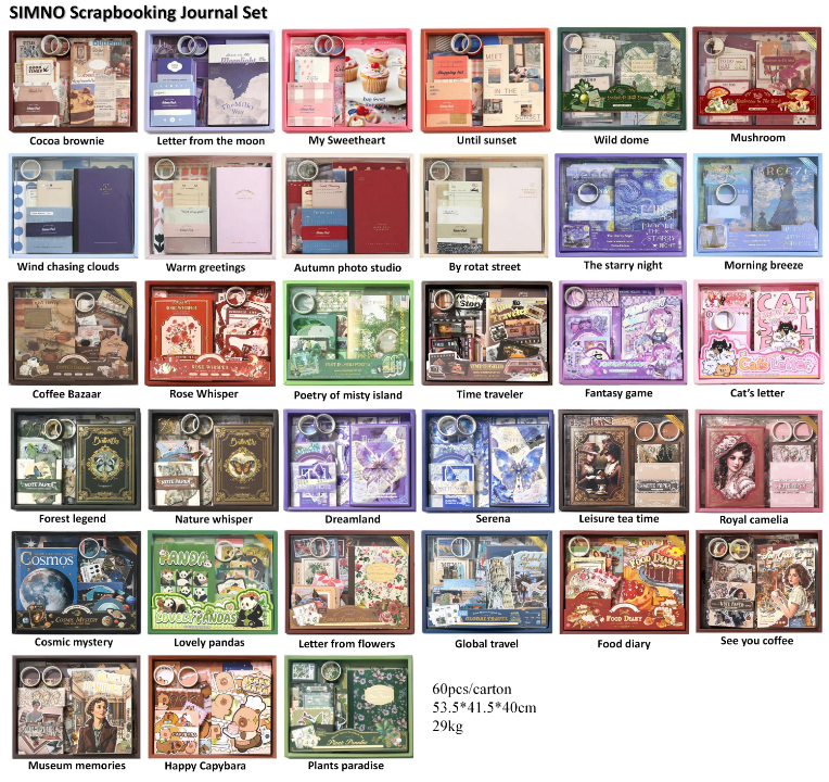 🔥 Simno Vintage Scrapbook Kit – Creative & Durable Crafting Essentials