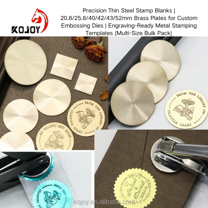 🔥 Metal Embossing Stamp – Durable Precision for Office & Custom Use