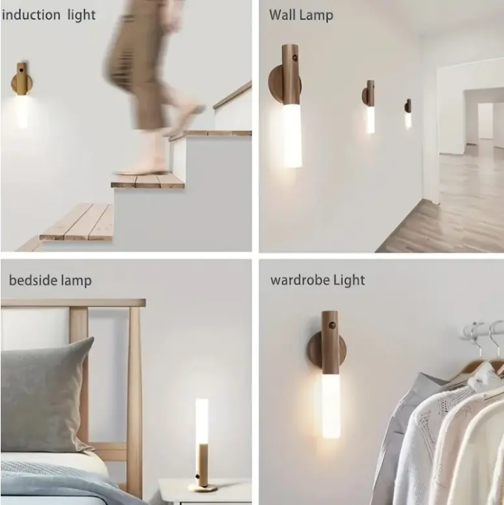 🌙 Wireless Smart Motion Sensor Bed Lamp – USB Rechargeable & Energy Efficient