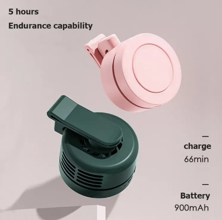 🌪️ Mini Whirlwind Portable Snap-On Charging Fan – Hands-Free Cooling On the Go