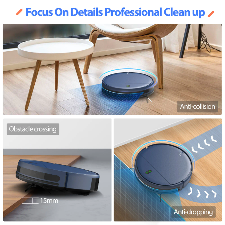🤖 Smart 2-in-1 Robot Vacuum Cleaner – Powerful Suction, Intelligent Cleaning