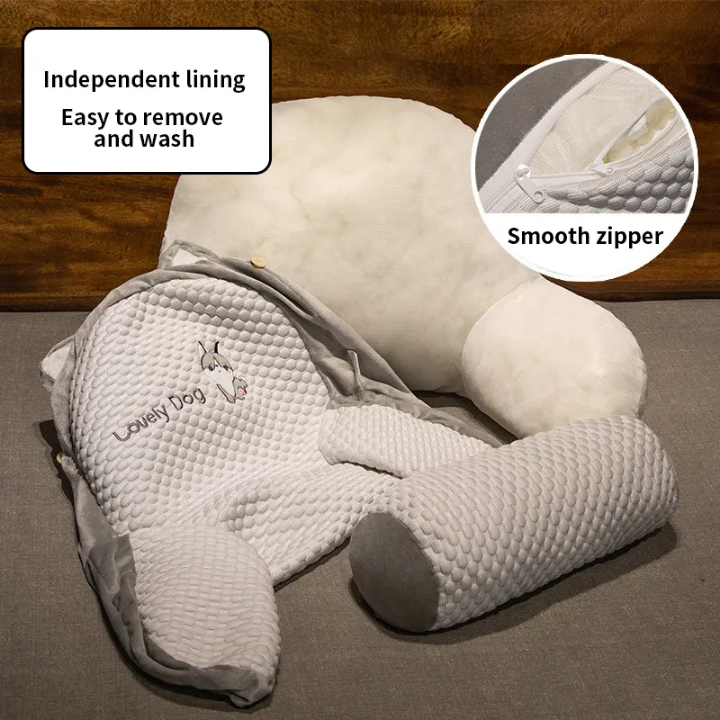 🐾 Lovely Cartoon Bed Lumbar Cushion – Ultimate Backrest Pillow for Comfort & Support