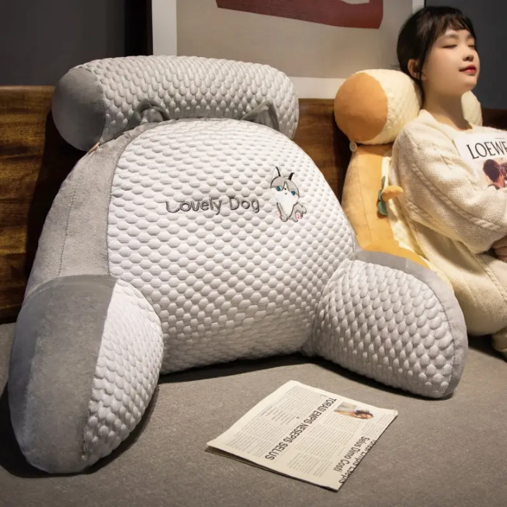🐾 Lovely Cartoon Bed Lumbar Cushion – Ultimate Backrest Pillow for Comfort & Support
