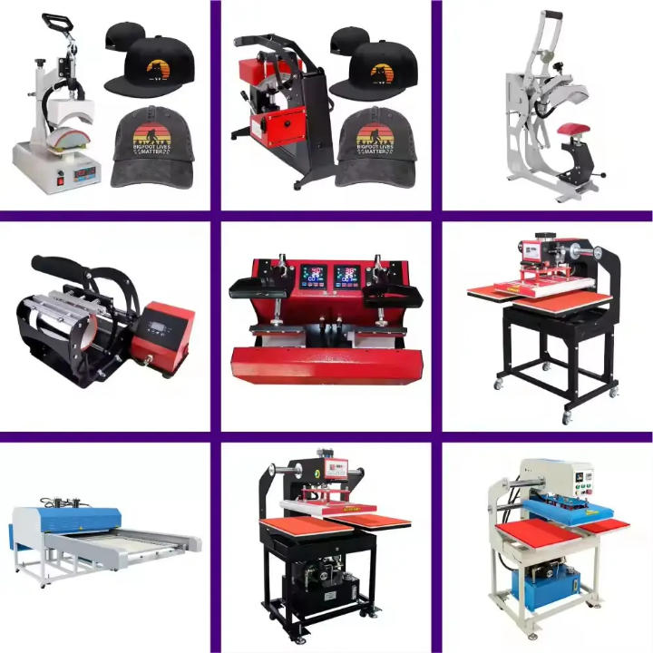 🔥5-in-1 Multi-Functional T-shirt Mug Cap printing Machine – Versatile Heat Press for Creative printing