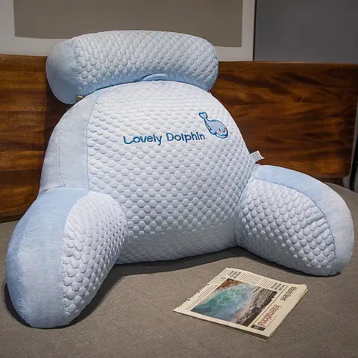 🐾 Lovely Cartoon Bed Lumbar Cushion – Ultimate Backrest Pillow for Comfort & Support