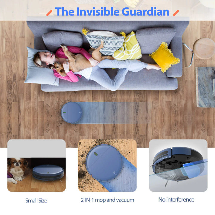 🤖 Smart 2-in-1 Robot Vacuum Cleaner – Powerful Suction, Intelligent Cleaning