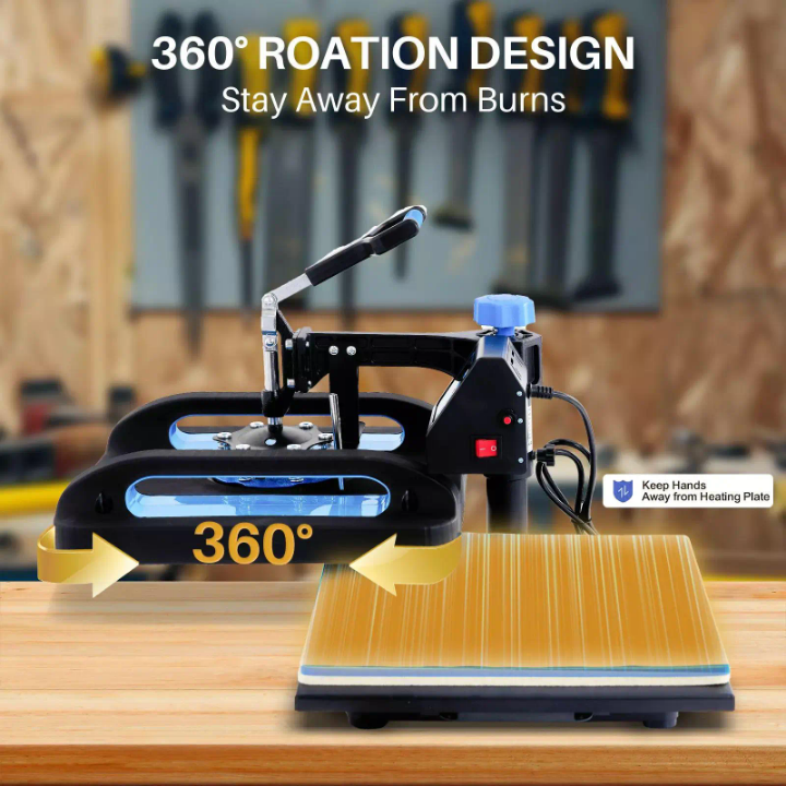 🔥 8-in-1 Multifunctional Heat Press Machine – T-Shirts, Mugs, Hats & More