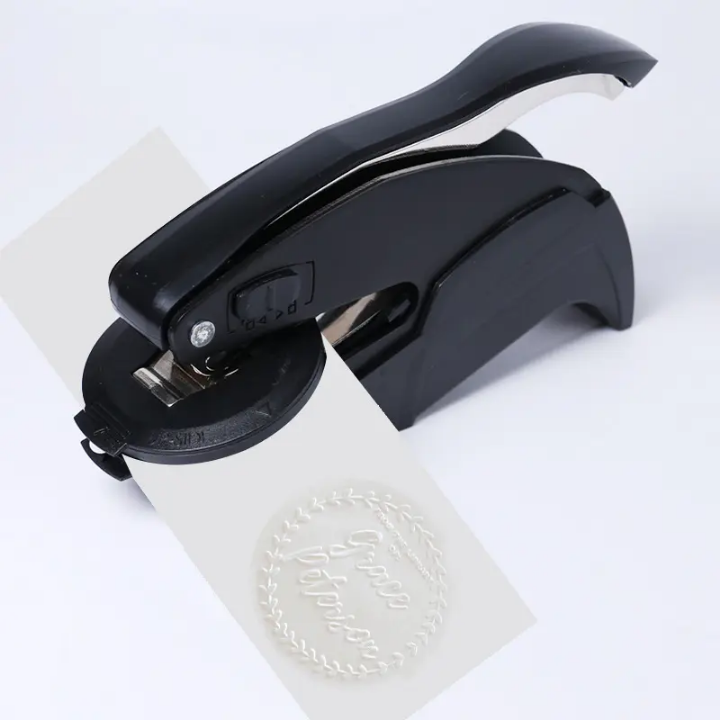 🔥 Metal Embossing Stamp – Durable Precision for Office & Custom Use