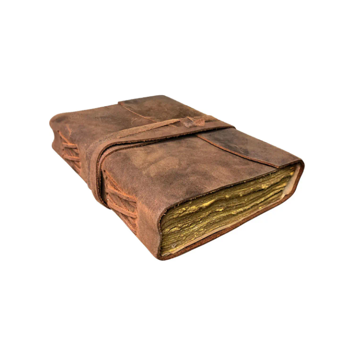 🔥 Vintage Leather Journal Notebook – Timeless Craftsmanship & Custom Design