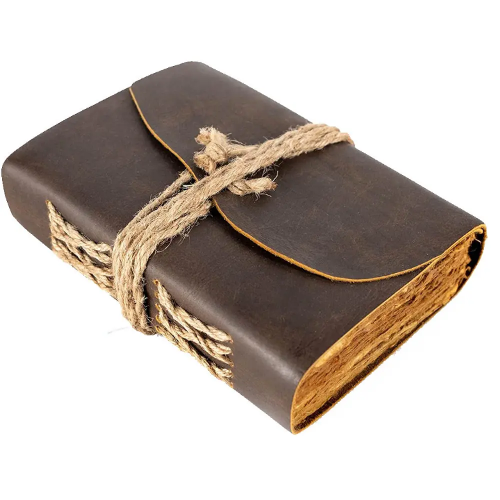 🔥 Vintage Leather Journal Notebook – Timeless Craftsmanship & Custom Design